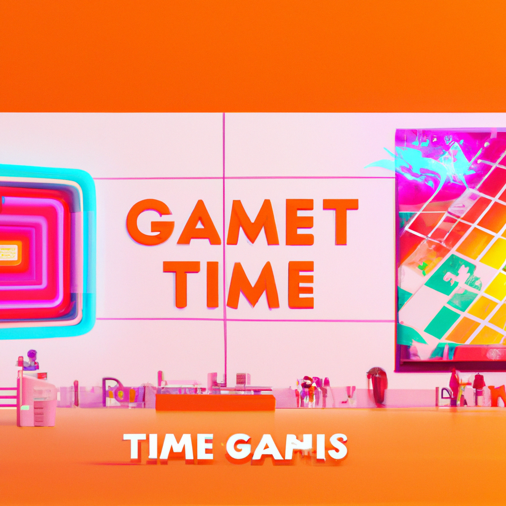 ArcadeForge hero — stylized gaming arena with neon tiles